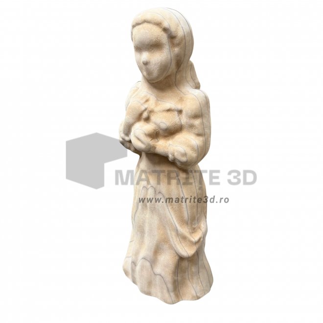 Matrita Alba ca Zapada,  (set 2 bucati fata si spate) – 60 cm H