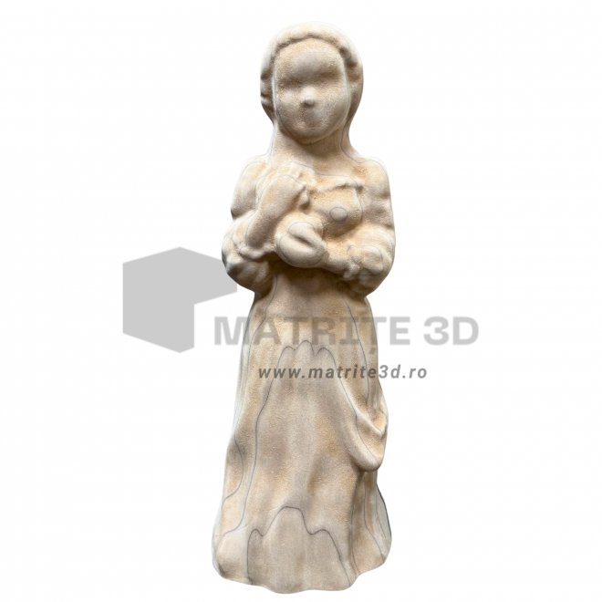 Matrita Alba ca Zapada,  (set 2 bucati fata si spate) – 60 cm H