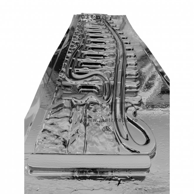Matrita Gard, Castelano, Partea de sus terminatia 200x50x4cm