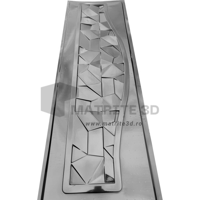 Matrita Gard Beton, ABS HIMPACT, model Diamant, partea de sus terminatia 200x50 cm