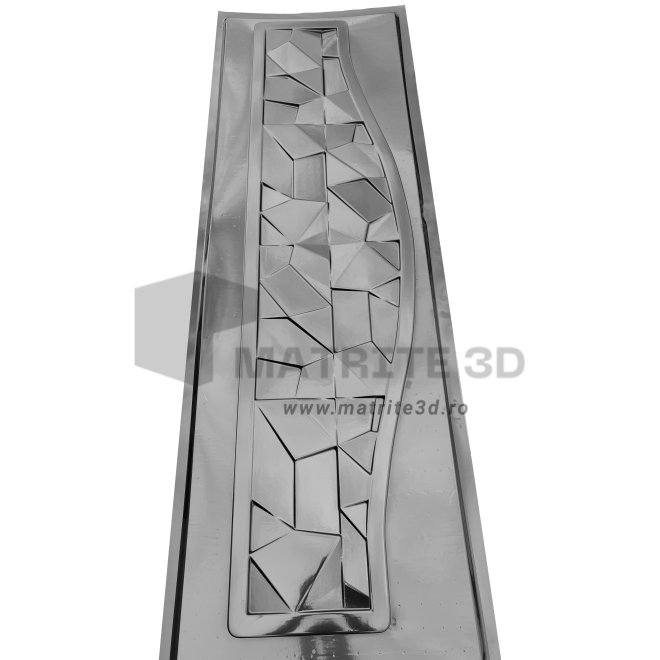 Matrita Gard Beton, ABS HIMPACT, model Diamant, partea de sus terminatia 200x50 cm