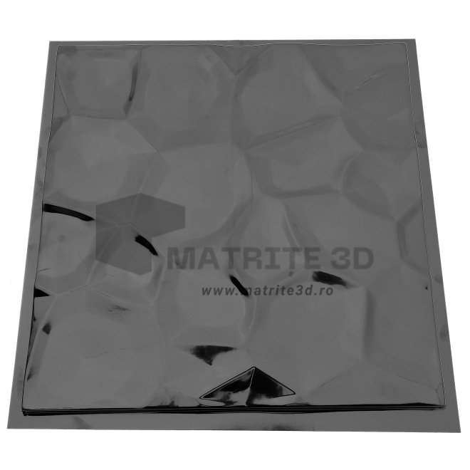 Matrita Panou Decorativ 3D, ABS HIMPACT, Model Stini, 50x50x2cm