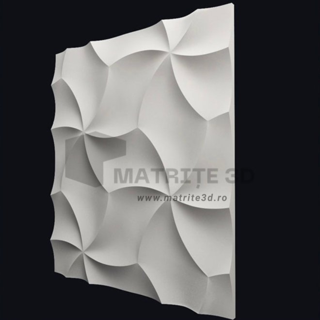 Matrita Panou Decorativ 3D, ABS HIMPACT, Model Elice, 50x50x2cm