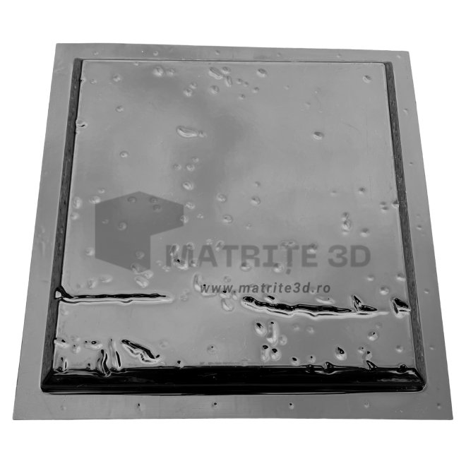 Matrite Travertin v2 Mare cu margine tesita, 25x25x2.5cm