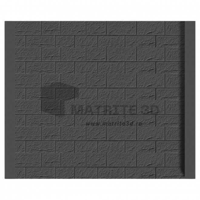 Set Matrite gard panou intreg format din 6 matrite (200x30x4cm) si 2 stalpi LIS, Model – M18