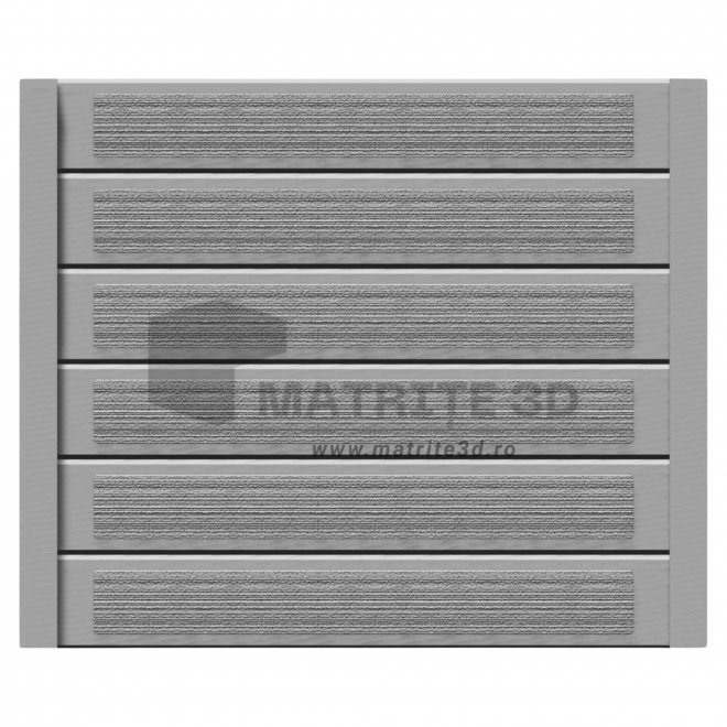 Set Matrite gard panou intreg format din 6 matrite (200x30x4cm) si 2 stalpi LIS, Model – M4