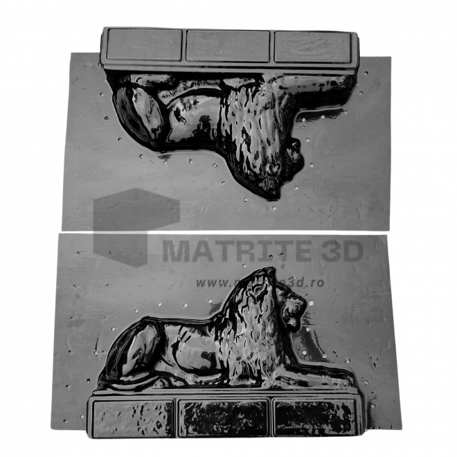 Matrite Leul Maximilian - (set 2 bucati fata si spate) - 40x25x15cm