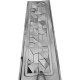 Matrita Gard Beton, ABS HIMPACT, model Diamant, partea din mijloc 200x50 cm