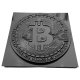 Matrita Panou Decorativ 3D, ABS HIMPACT, Model Bitcoin, 50x50x2cm