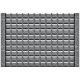 Set Matrite Gard Beton, ABS HIMPACT, panou intreg format din 5 matrite mijloc (200x30cm) si 2 stalpi Piatra, Model – Patrate